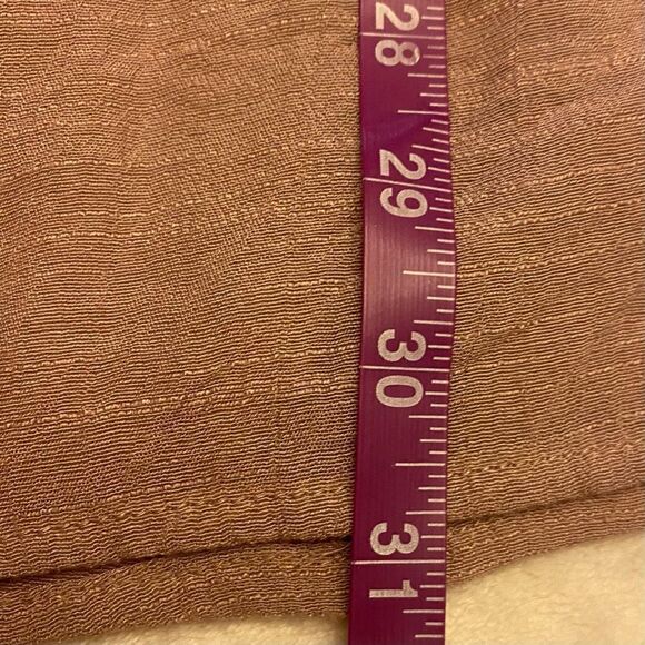 Entro Dark Lilac Soft Beige Sleeveless Ruffle Lace Sheath Dress Sz M - Picture 12 of 12